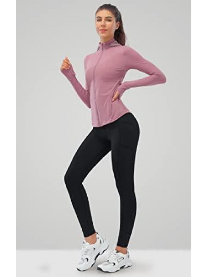 Women's Fleece Lined Yoga Pants with Pockets High Waisted Workout Winter Warm Thermal Leggings for Women 