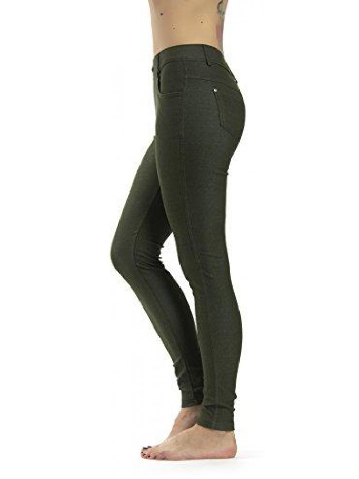 Health Women's Jean Look Jeggings Slimming Many Colors Spandex Leggings Pants Capri S-XXXL 