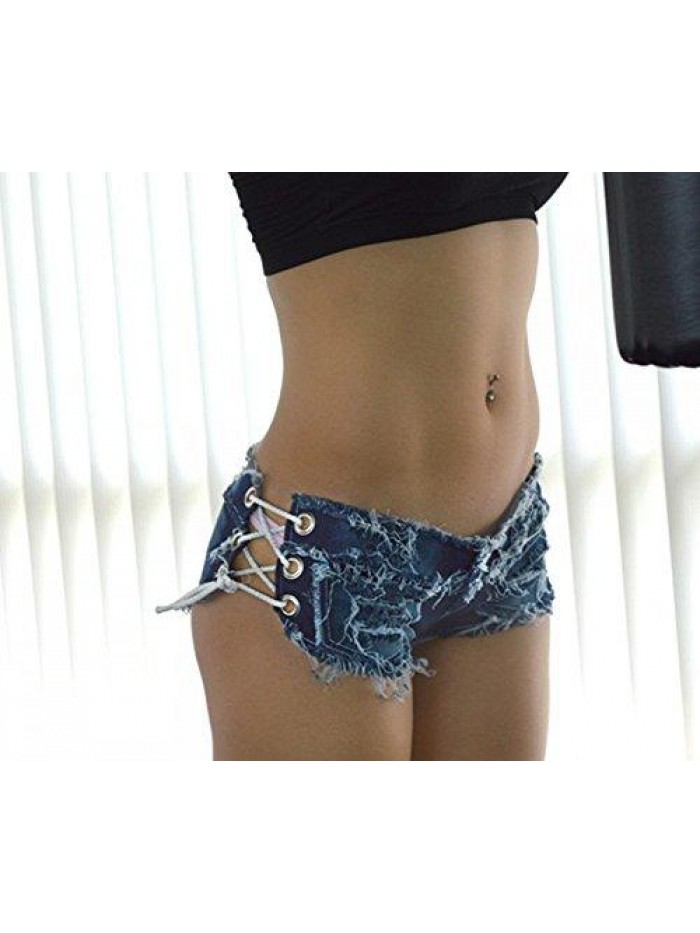 Women Sexy Cut Off Low Waist Denim Jeans Shorts Mini Hot Pants 