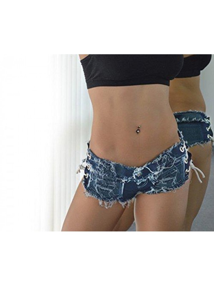 Women Sexy Cut Off Low Waist Denim Jeans Shorts Mini Hot Pants 