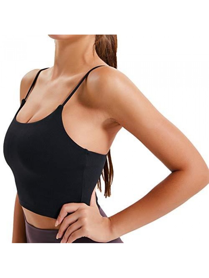 Women Padded Sports Bra Fitness Workout Running Shirts Yoga Tank Top 