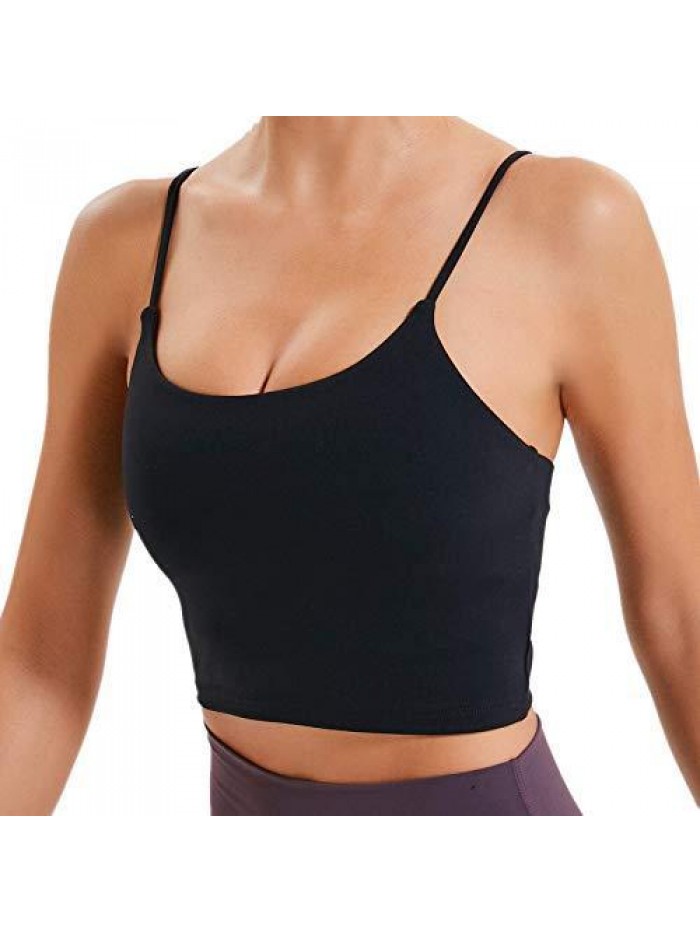 Women Padded Sports Bra Fitness Workout Running Shirts Yoga Tank Top 