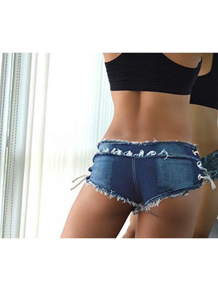 Women Sexy Cut Off Low Waist Denim Jeans Shorts Mini Hot Pants 