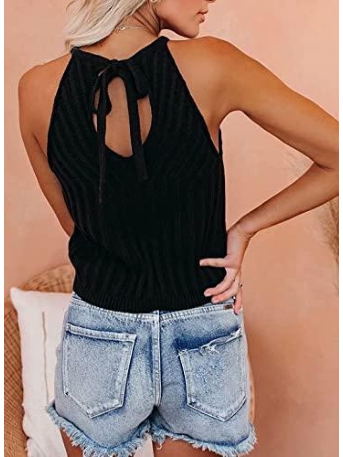 Womens Fashion Casual Tanks Summer Sexy V Neck Sleeveless Shirts Color Block Blouses Loose Cute Camis Tops 