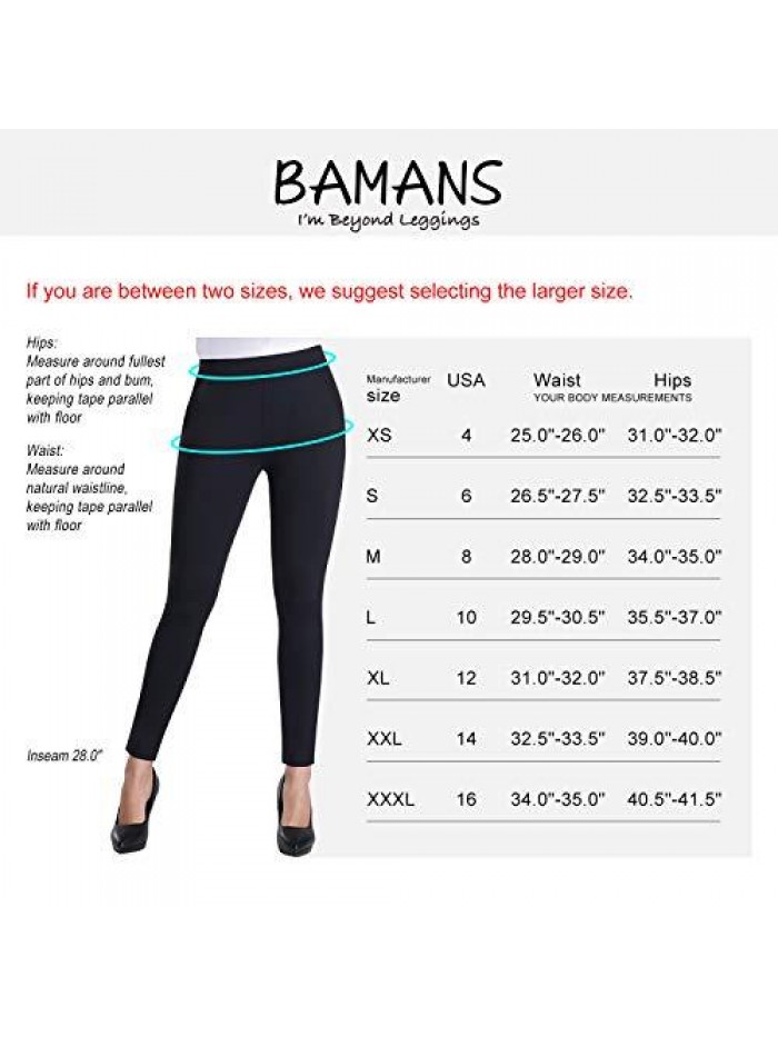 Women's Skinny Leg Work Pull on Slim Stretch Yoga Dress Pants w/Tummy Control 