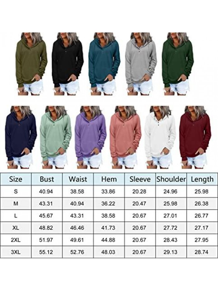 Hoodie Sweatshirts Casual Basic Fall Pullover Long Sleeve Shirts With Pockets S-3XL 