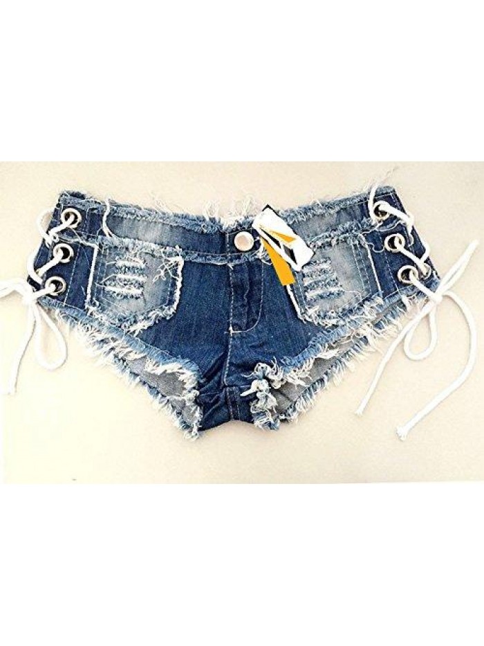 Women Sexy Cut Off Low Waist Denim Jeans Shorts Mini Hot Pants 