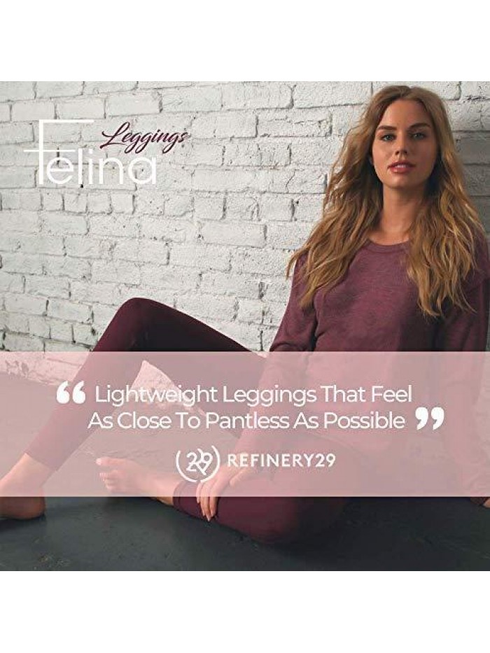 Velvety Super Soft Lightweight Leggings - for Women - Yoga Pants, Workout Clothes 