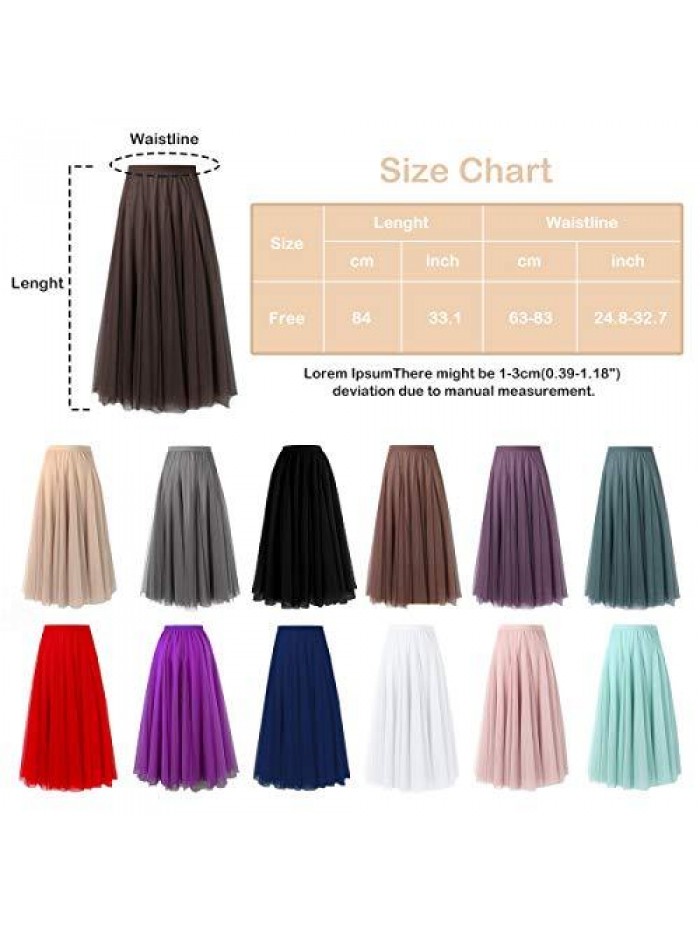 Cherry Women's Skirts Tulle Princess Skirt Evening Prom Wedding Dovetail Skirts Layered 