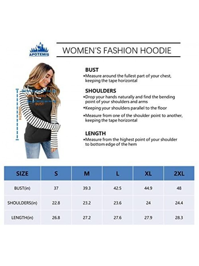 Fashion Hoodies Tops Long Sleeve Pullover Sweatshirts Comfort Color Block Hoodie with Pockets 