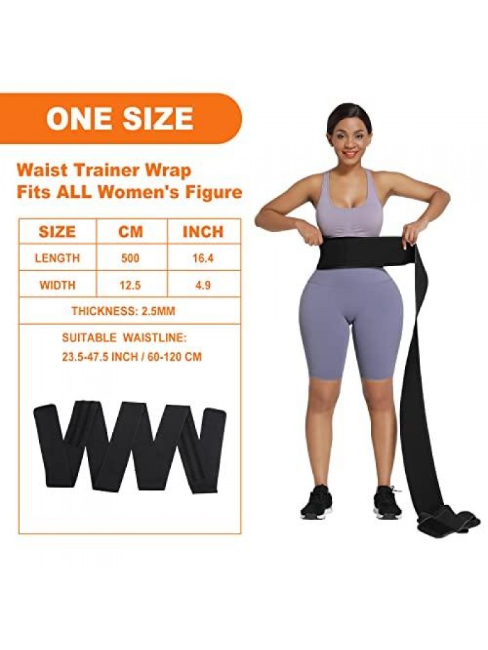 Trainer for Women Waist Wrap Snatch Me Up Bandage Waist Wraps Upgraded Waist Wraps for Stomach Wrap for Plus Size 