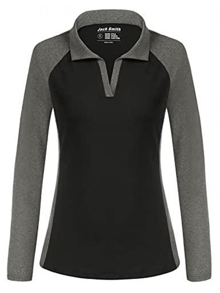 SMITH Women's Sports Moisture-Wicking Polo Shirt Quick Dry T-Shirt Tops 