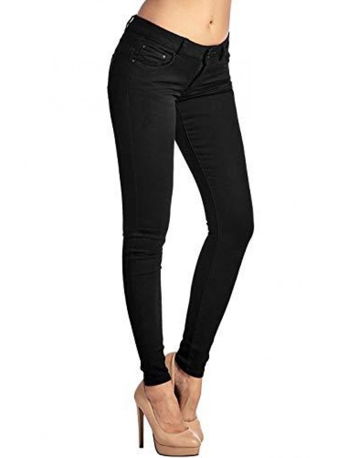 Women's Trendy Skinny 5 Pocket Stretch Uniform Pants 