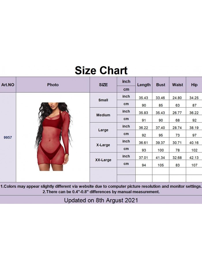 Womens See Through Mesh Dresses Swimsuits Summer Cover ups Long Sleeves Sheer Fishnet Swimwear 