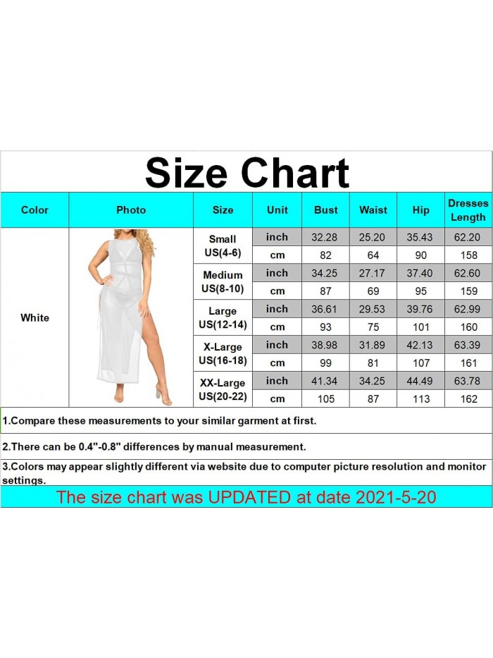 Coverups for Women Sleeveless Swimsuit Cover Up Bikini Beachwear Long Dress 