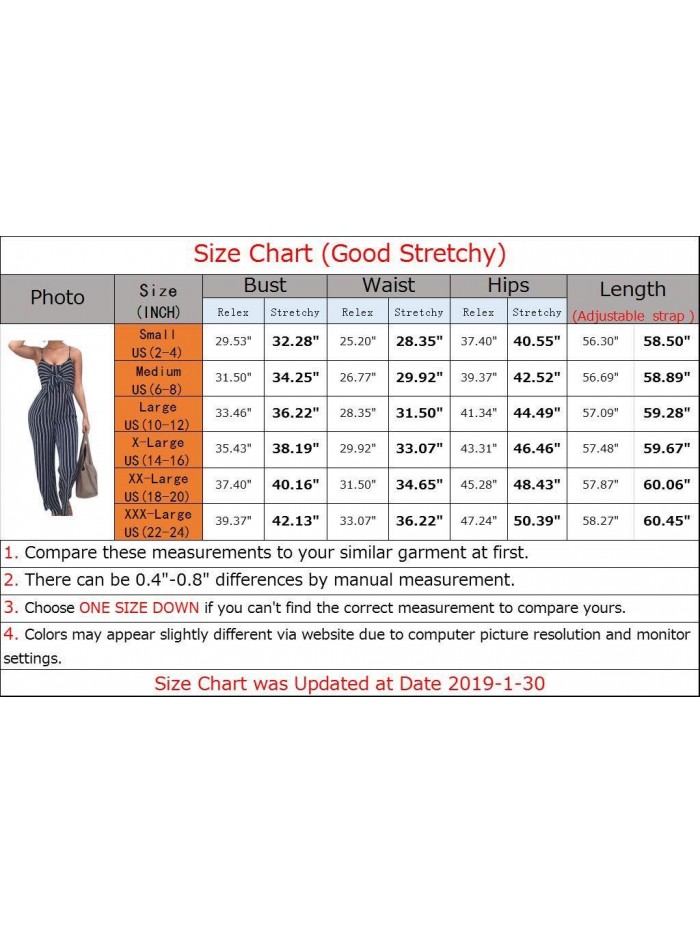 Womens Striped Spaghetti Strap Summer Jumpsuits Sexy Tie Bowknot Long Pants Rompers 