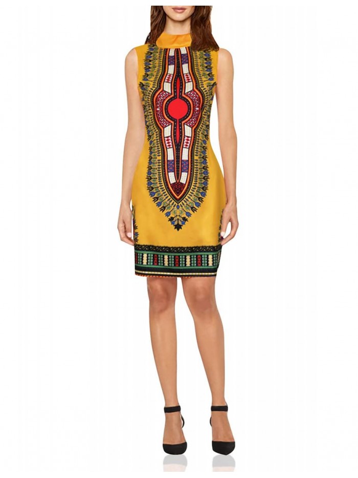 Women's African Traditional Dashiki Dresses Summer Bohemian Ethnic Skirts 