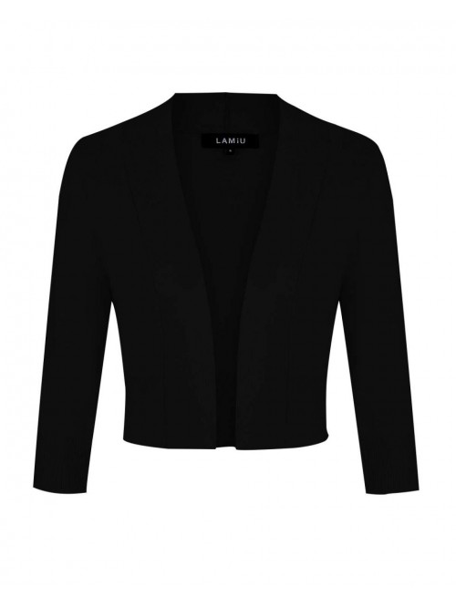 Women's Shrug Bolero Open Front 3/4 Sleeve Cropped...