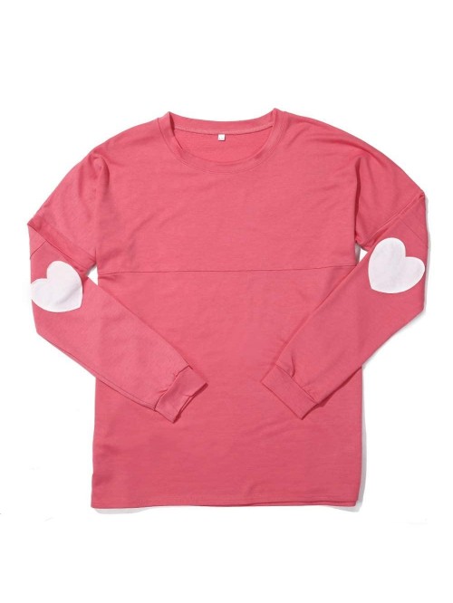 Valentine Day Jersey Long Sleeve Heart T Shirt,Lon...