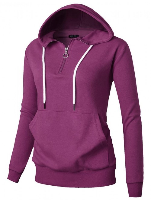 Womens Comfortable Long Sleeve Lightweight Zip-up ...