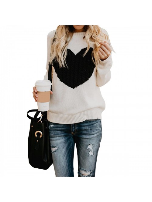 New Womens Cute Long Sleeve Sweater Winter Warm Kn...