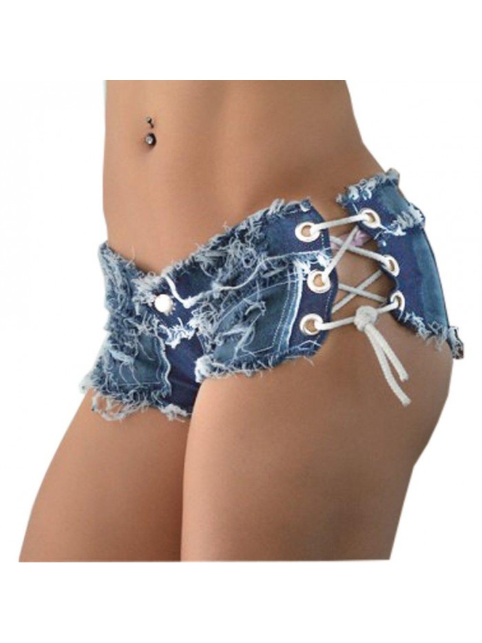 Women Sexy Cut Off Low Waist Denim Jeans Shorts Mini Hot Pants 