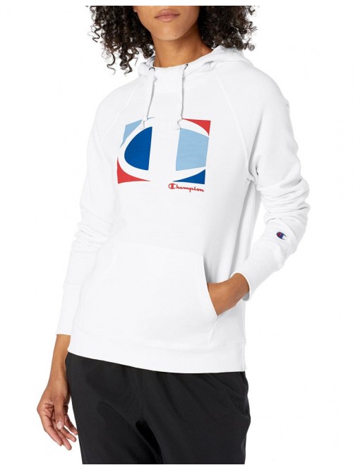 Women's Powerblend Fleece Hoodie, Big C Graphic Lo...