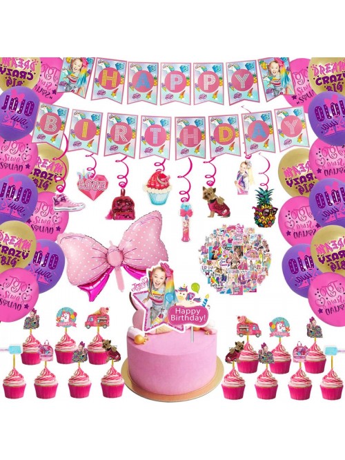 PCS JoJo Siwa Birthday Party Supplies Included Bir...