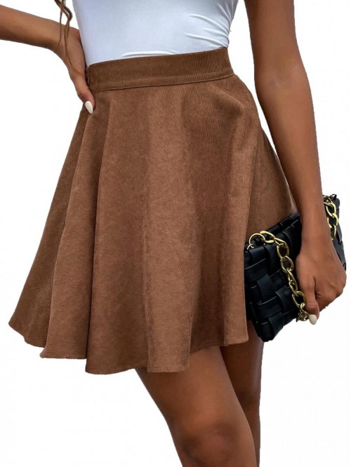 Women's High Waist Skater Skirt A Line Short Flare...