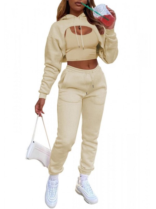 Fall 3 Piece Outfits Tracksuits - Sexy Long Sleeve...