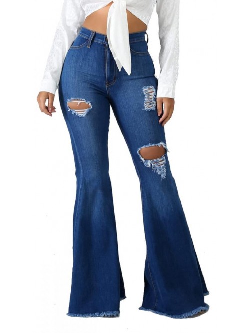 Bottom Jeans for Women High Waisted Skinny Ripped ...