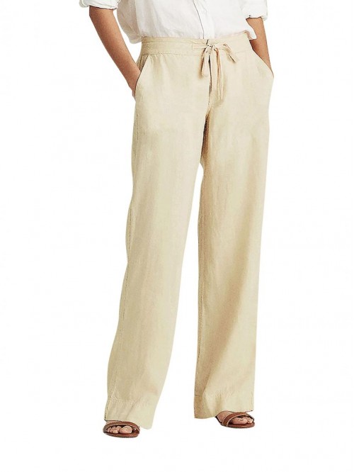 and Beyond Womens Premium Soft Linen Pants Relaxed...