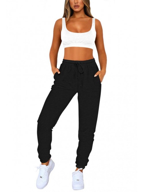 Women's Casual 2 Piece Tracksuit Sport Bra Jogger ...