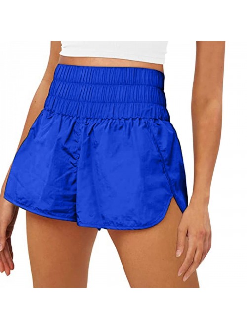 High Waisted Athletic Shorts Elastic Yoga Shorts C...