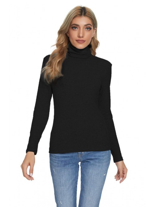 Evagnee Womens Long Sleeve Turtleneck Lightweight ...